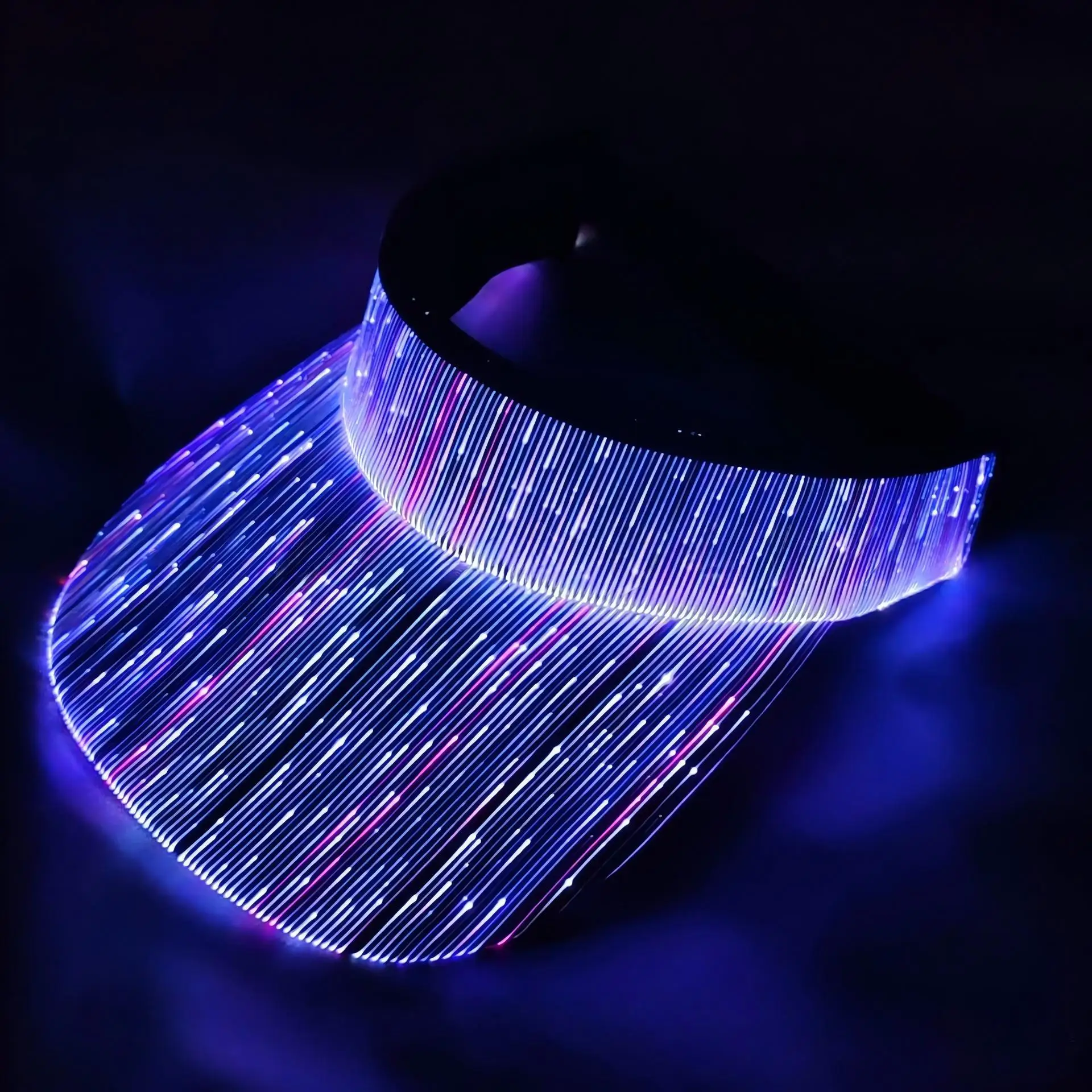 7-color Changing Festive Glowing Fisherman Hat Personalized Halloween Tennis Hat Concert Dance Party Night Run Camping Hat