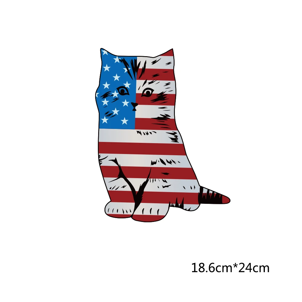 American Independence Day  Patches for Clothing T-shirt National Flag Iron on Transfer  Appliqued Decoratio Embroidery  Patches