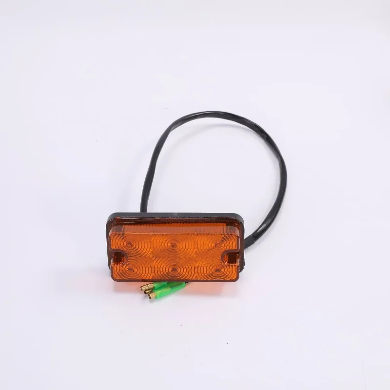 Truck trailer LED side marker light yellow rectangular waterproof side light construction machinery truck side indicator light