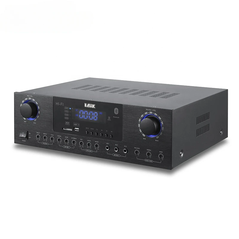 Home Theatre System Blue---tooth Audio Power Amplifiers for Sale Class D Amplifier 100 Watt 2 Channel Amplifier