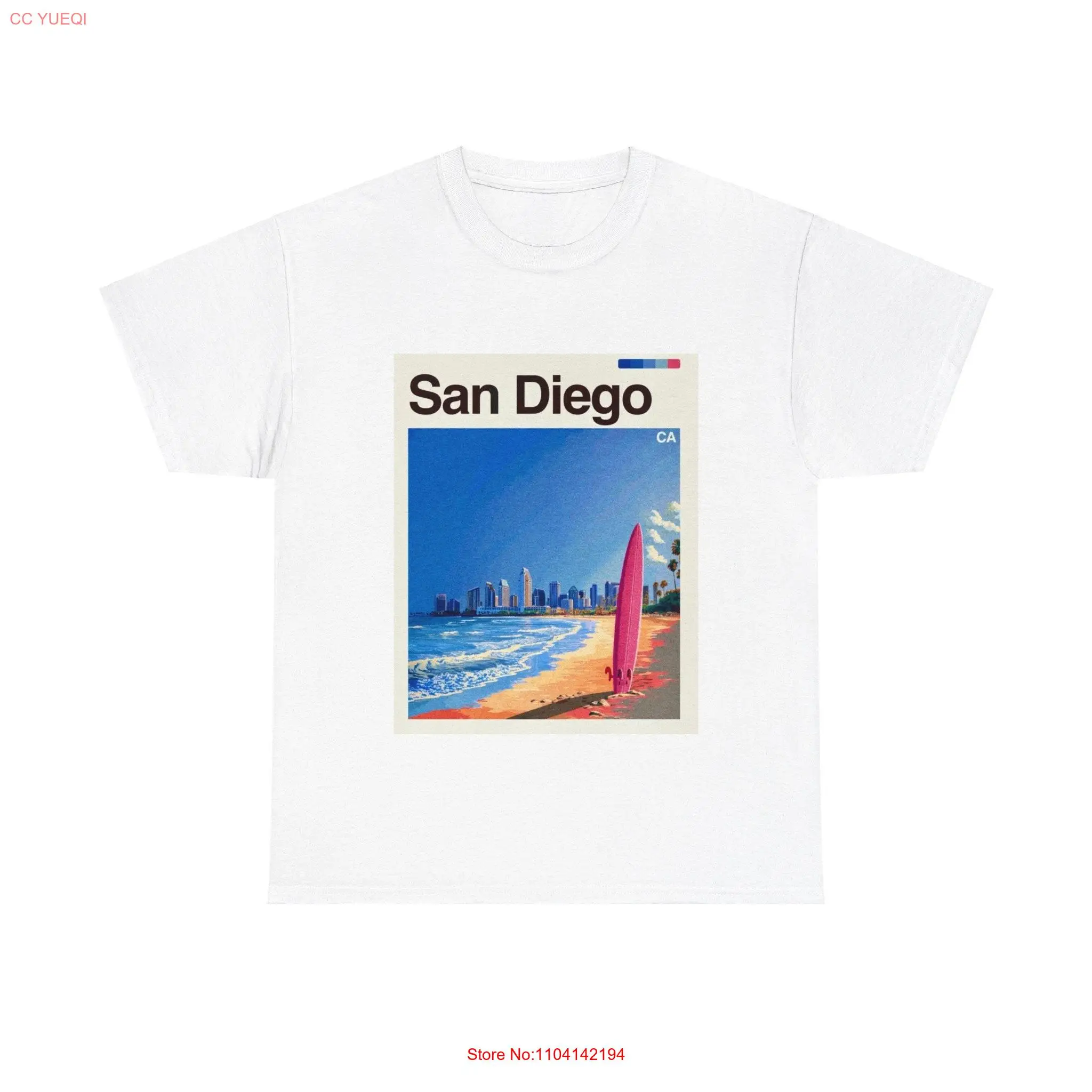 San Diego T Shirt SD California Trendy Cool long or short sleeves