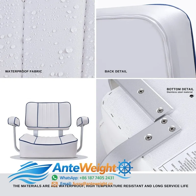 Deluxe Captains Bucket Boat Seat with Arm Rest