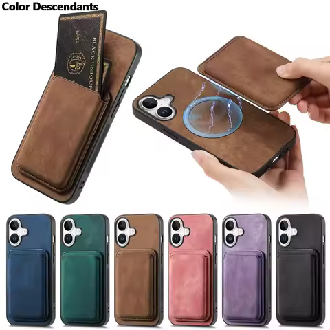 2 IN 1 Magnetic Cards Bag Removable Vintage Leather Phone Case For Samsung Galaxy S23 Ultra S22 Plus S24 A54 A14 A24 A25 Cover