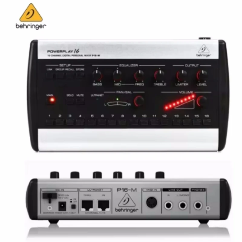 【中古】BEHRINGER パーソナルミキサー POWERPLAY P16-M Behringer P16-M Mixer Individual de 16 canais : Amazon.com.br