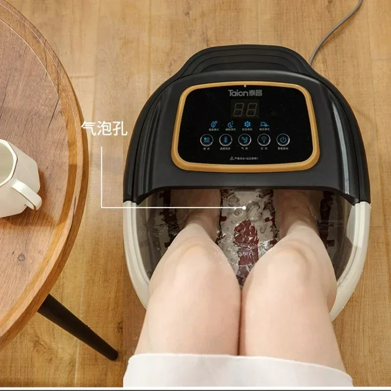 Red Light Gas Wave Foot Bath Heated Constant Temperature Electric Massage Basin For Therapeutic And Relaxing Spa