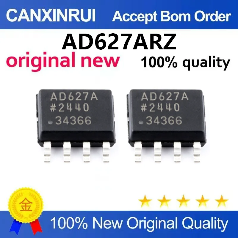 （5pcs-10pcs）Brand new original AD627ARZ AD627 SOIC-8 low drift, low-power instrument amplifier chip