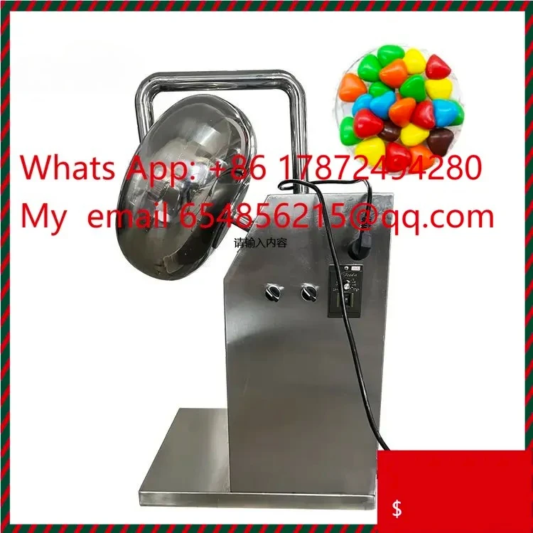Mini Chocolate Panning Machine Coating Pan Sugar Polishing Candy Making Machine