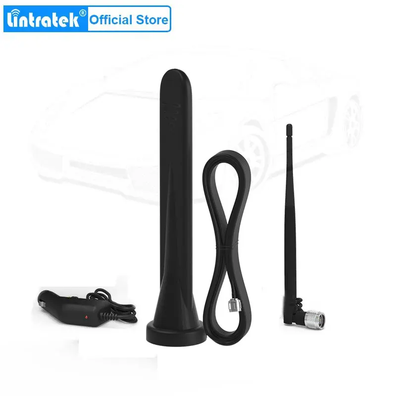 Lintratek car use antenna 2g 3g 4g signal repeater antennas set suit for CDMA GSM DCS AWS PCS WCDMA  LTE Cellphone Cellular 10M