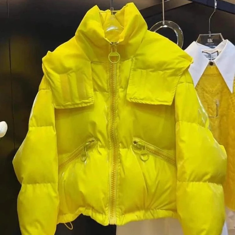 

Fashion Korean Casual Jacket Women Comfortable Parkas Autumn Winter New Foreign-style Warm Bread Clothes Padded Coat High Street