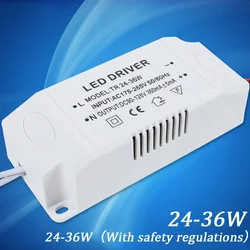 LED Power LED Driver Electronic Transformer 24-36W Professional Replacement Accessories Constant Current Output