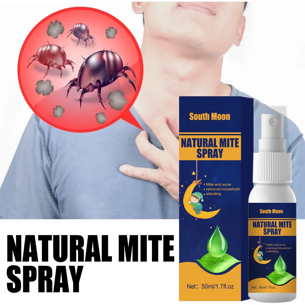 South Moon Natural Dust Mite Spray Removal Mite Spray Anti Mites Killer for Home Removing Mites Indoor Environment Bed Clothes