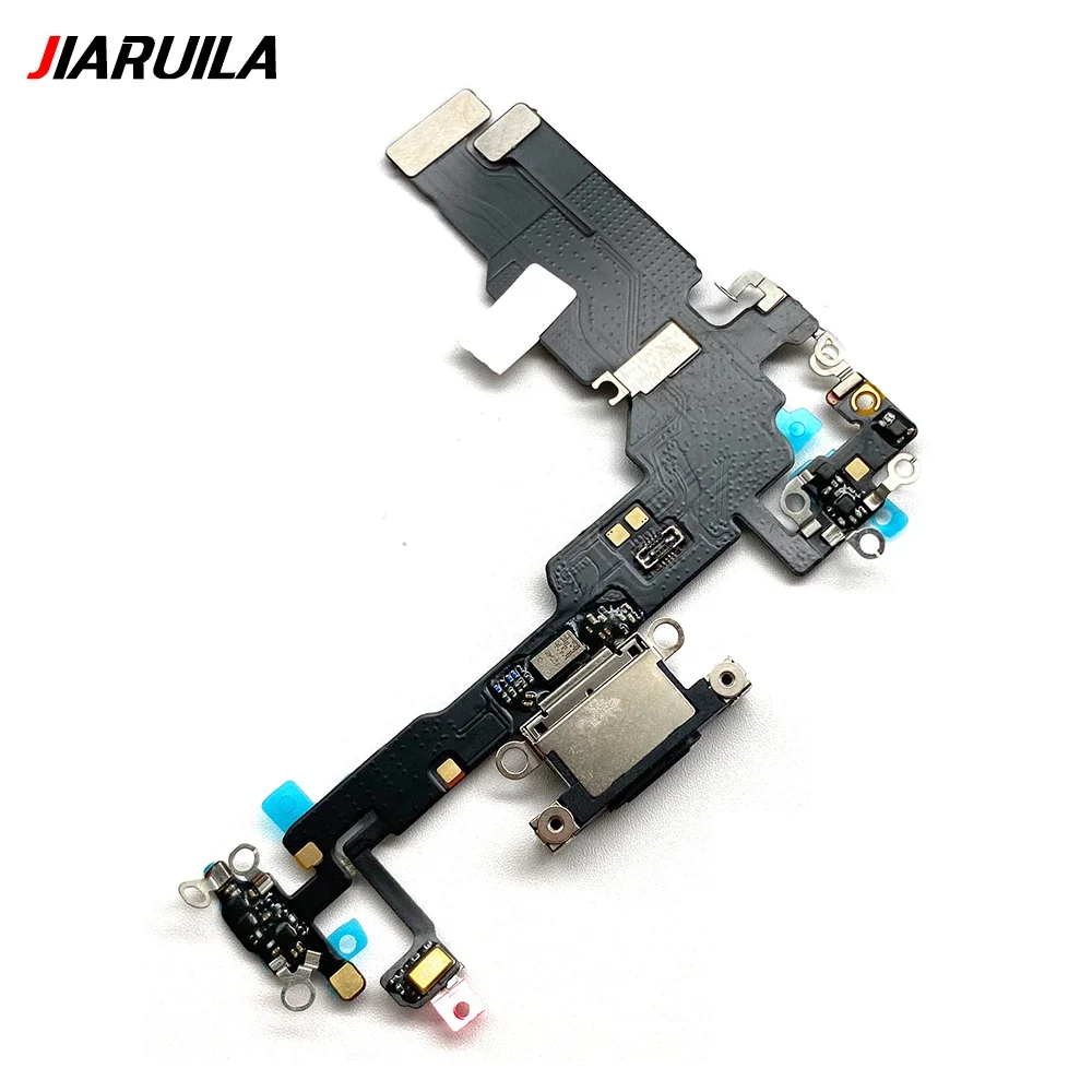 USB Charging Port Charger Board Flex Cable For Iphone 15 Pro Max / 15 Plus Dock Plug Connector With Microphone