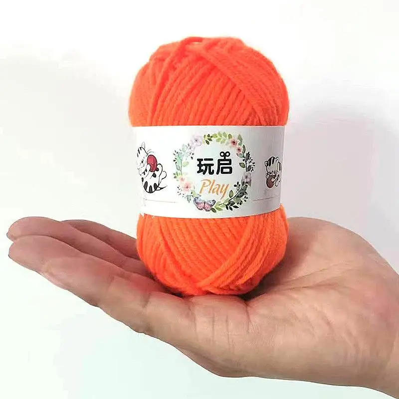 25g/Pc Baby Milk Cotton Yarn For Hand Knitting Acrylic Crochet Yarn DIY Line To Knit Soft Thread DIY Sweater Doll