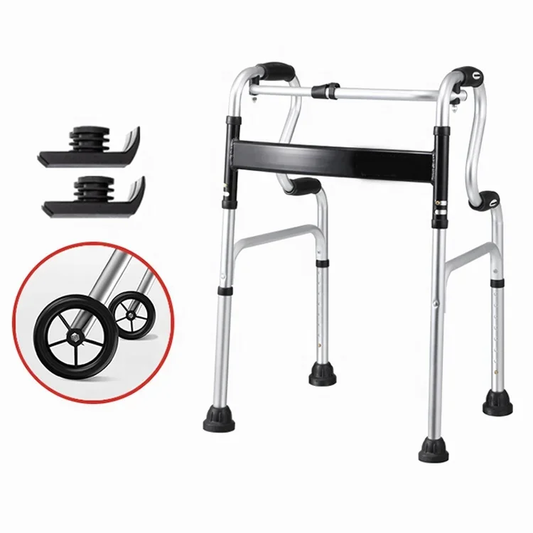 

Rehabilitation Therapy Hospital Folding Walkers Medical Patient Walking Aids for Disabled