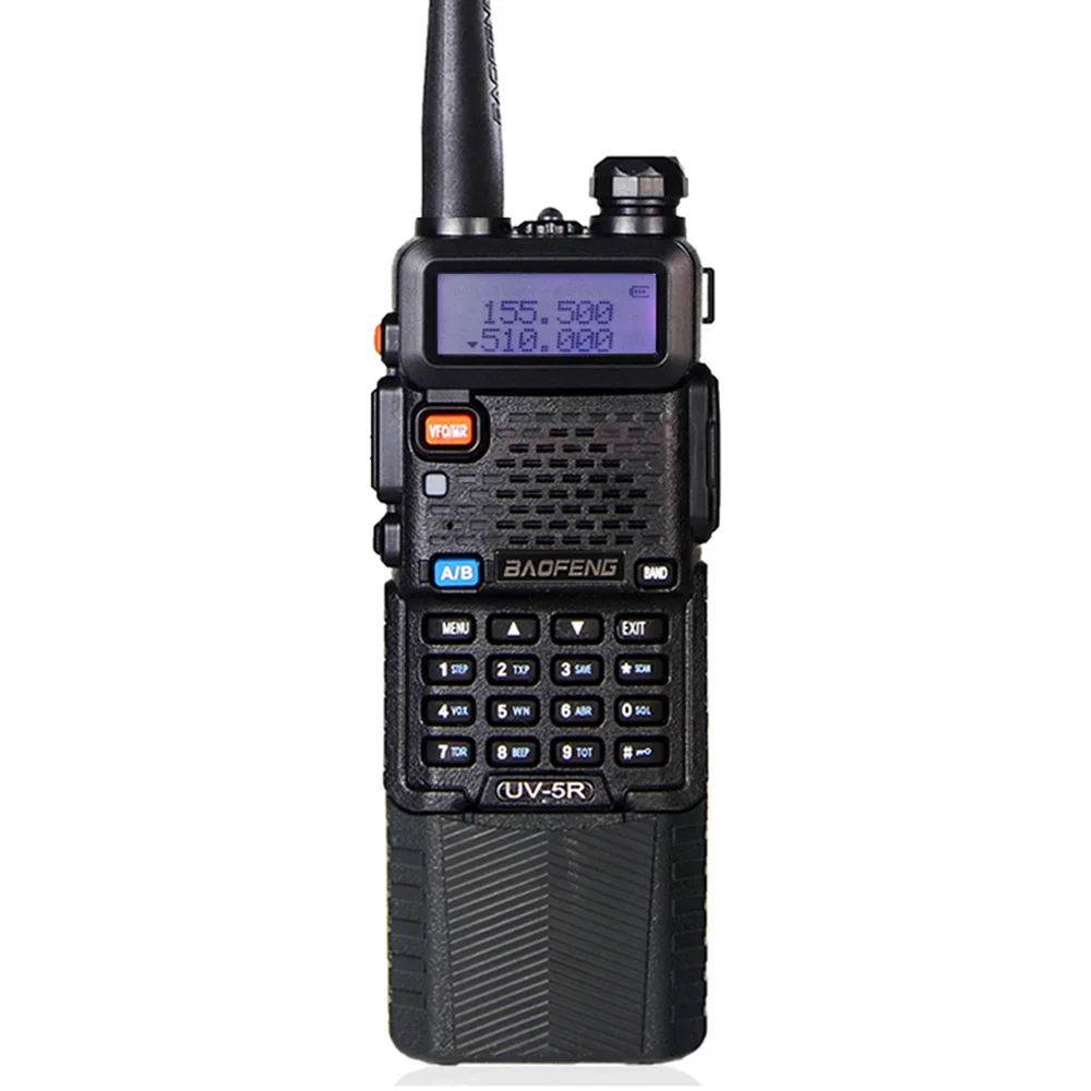 Baofeng UV-5R 휴대용 핸드헬드 워키토키, 양방향 라디오, 듀얼 밴드, 136-174/400-480MHz, 1800mAh, 3800mAh, 5W, 8W