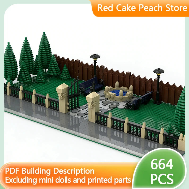 

Конструктор City Street View Model MOC: Модульная архитектура городского парка, развивающая игрушка для детей, подарок на праздник