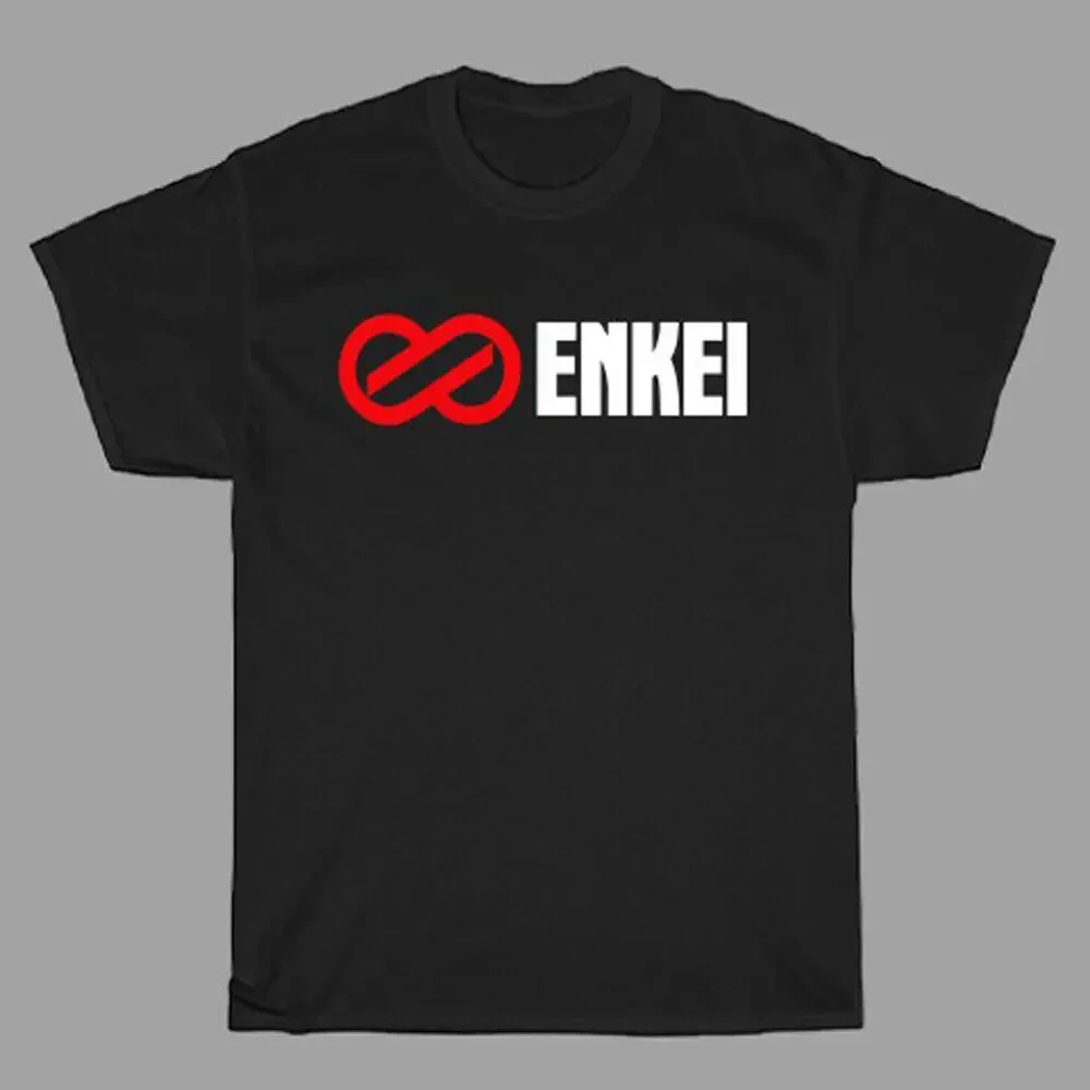 Enkei JDM UJM Classic Racing Car Motorcycle Men's Black T Shirt Size S 3XL