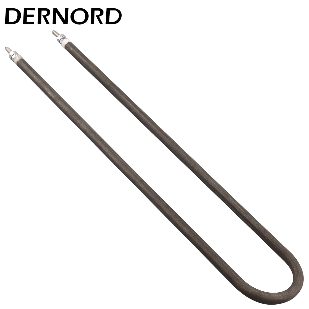 U Shape Electric Heating Element Air Burning 220V 300w 500w 600w 800w 1000w DERNORD Stainless Steels 304 Oven Tubular Heater