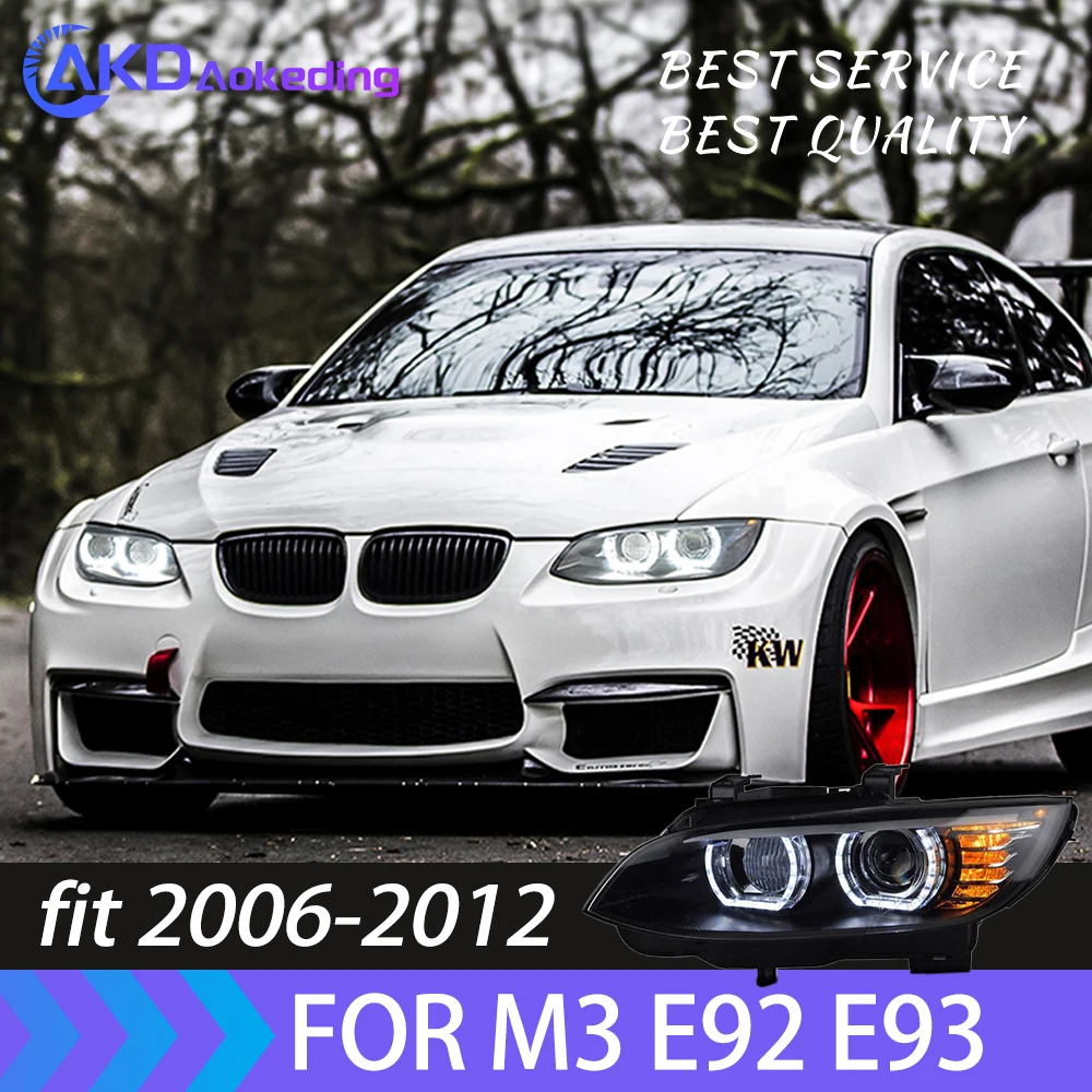 

Фара для BMW M3 E92 светодиодные фары 2006-2012 E93 фара автомобиля Стайлинг DRL сигнальные линзы проектора автомобильные аксессуары