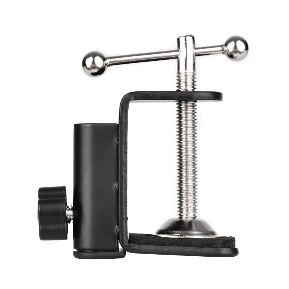 2pcs Adjustable Positioning Screw Desk Mounting Clamp Table Clamp Arm Clamp Arm Stand Clamp C-Shaped Clamp Microphone Stand