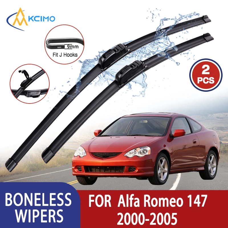 

Касимо для Alfa Romeo 147р. 2000-2005 Автомобильный дворник U-типа Мягкий резиновый стеклоочиститель без костей HD Тихий прочный автомобильный дворник 22 "+ 16"