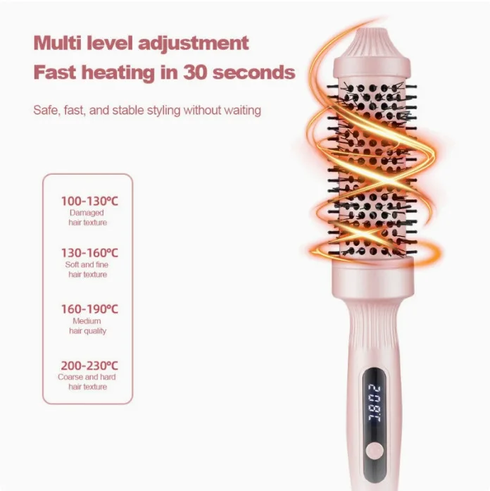 Fluffy comb straight hair portable hair curly fluffy clip curl comb does not hurt hot air comb curling iron