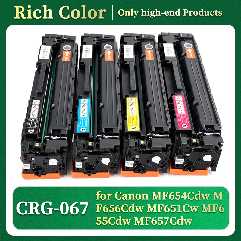 No Chip CRG-067 crg067 067 Compatible Toner Cartridge for CANON MF654Cdw MF656Cdw MF651Cw MF655Cdw MF657Cdw LBP631Cw LBP633Cdw