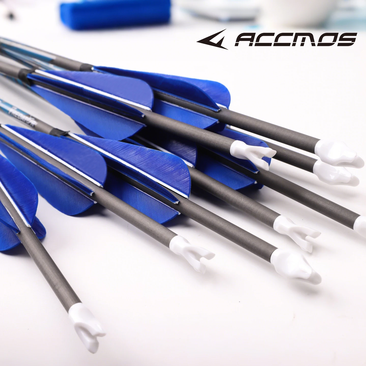 12/24 قطعة أسهم كربون نقي السهم رمح 4 ''الريشة الزرقاء ل قوس منحني/مجمع اطلاق النار الصيد في الهواء الطلق