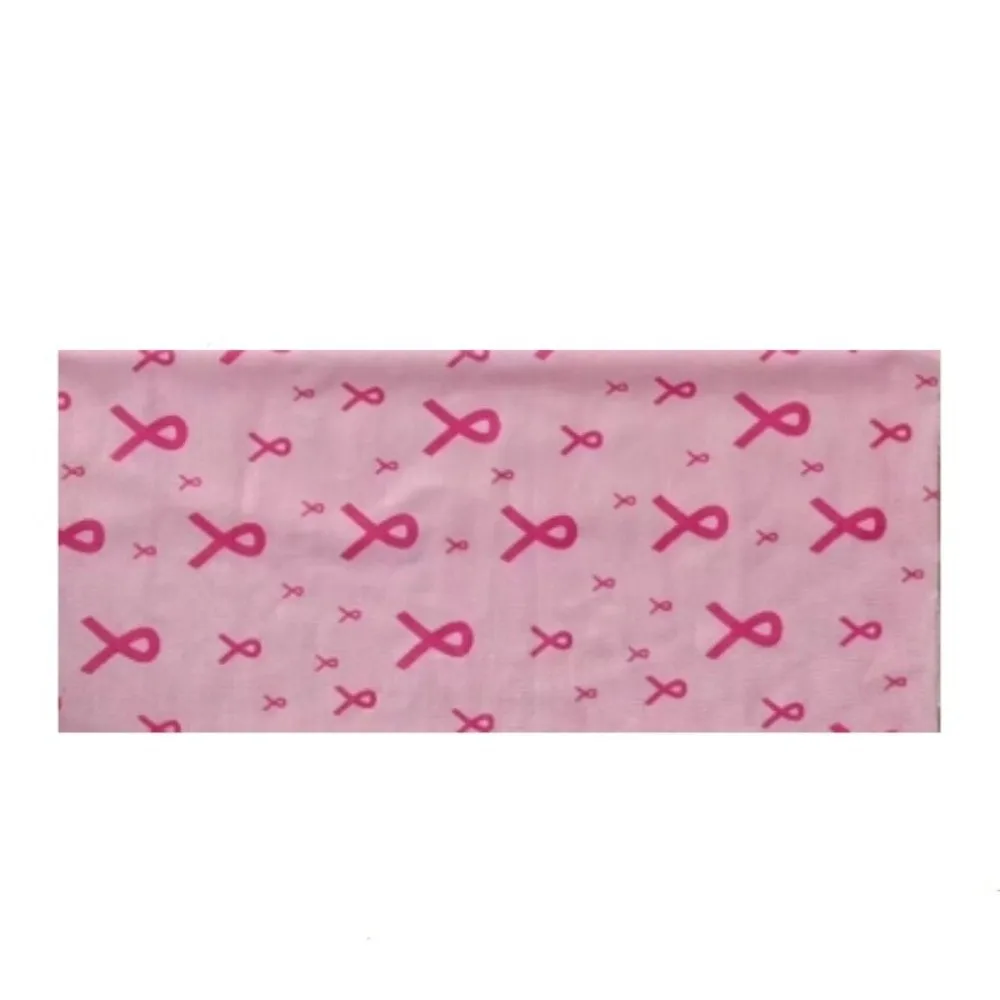 

Polyester Breast Cancer Awareness Headband Non-Slip Elastic Wide Hair Wrap Printed Sweat-Wicking Hair Accessories Yoga