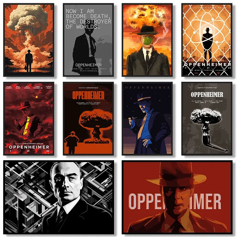 Classic TV Series Posters Abstract Figure Portrait Wall Art Prints Modern Movie Oppenheimer Canvas Painting Home Decoration