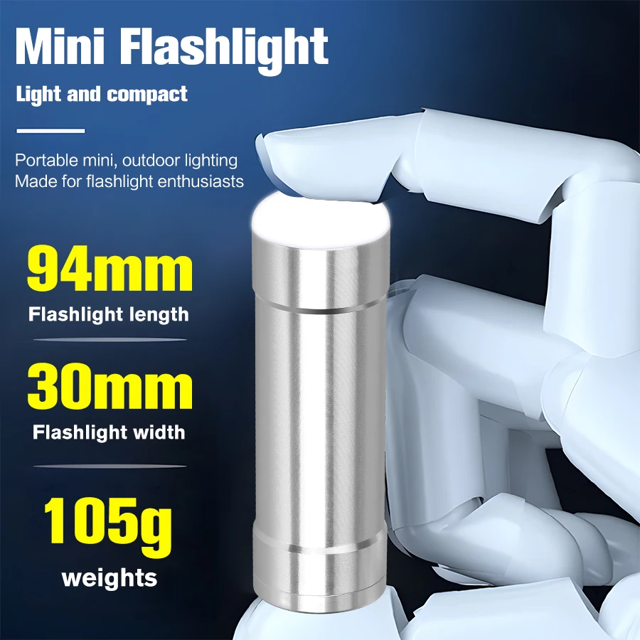 Mini Flashlight 3.7V 26650 Rechargeable Battery 4500mAh Power Battery 26650 High-definition Lithium Battery with Battery Tube