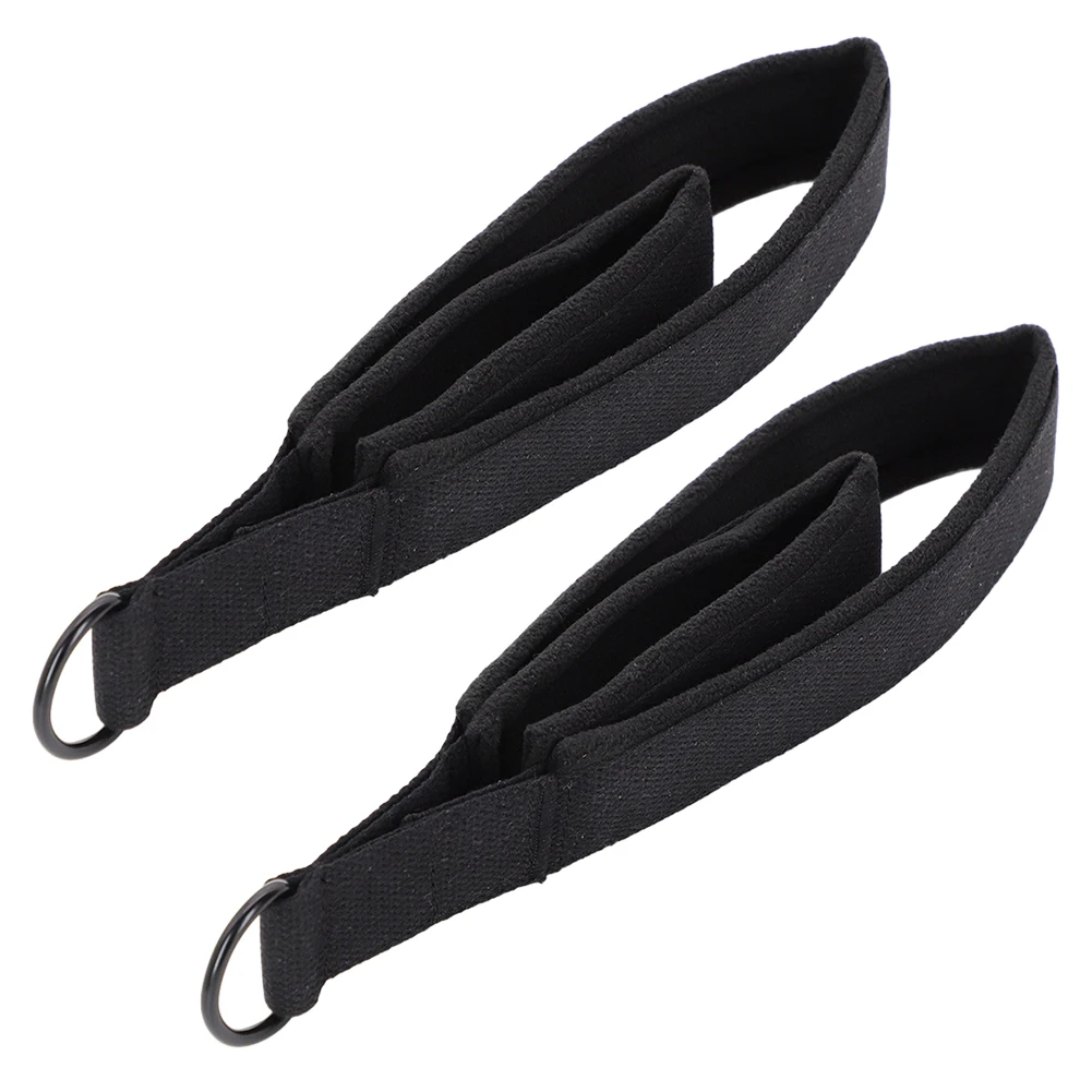 

2 шт. эластичных ремней для пилатес-реформера с двойными кольцами и регулируемой пряжкой, многофункциональные ремни для упражнений