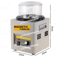 KT-185 Magnetic Tumbler Jewelry Polisher Metal Finisher Finishing Machine 110V/220V Gold Precision Parts Polisher