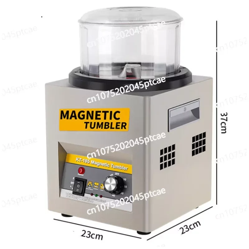 KT-185 Magnetic Tumbler Jewelry Polisher, Metal Finisher, Finishing Machine, Gold Precision Parts, 110V, 220V