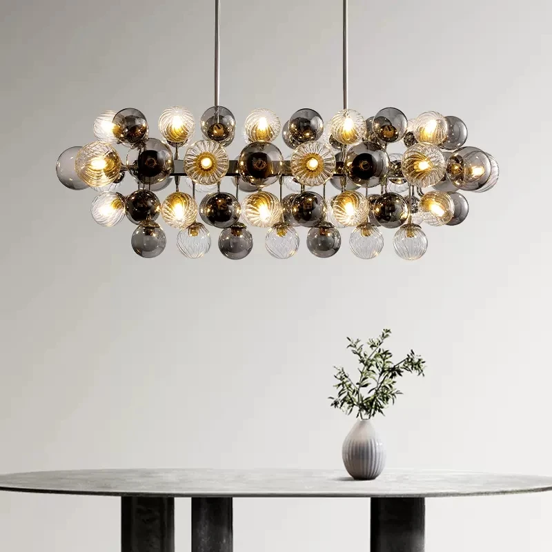 

2024 Modern Originality LED Chandelier For Dining Room Living Room Bar Kitchen Magic Bean Molecular Lamp