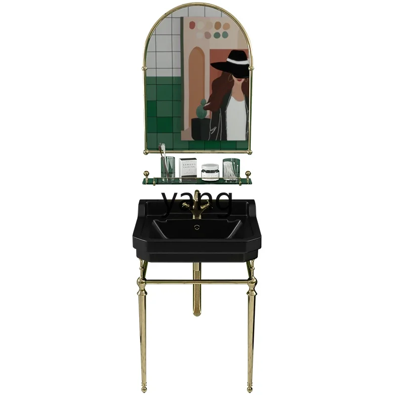

LTT retro floor-to-ceiling washbasin household bathroom ceramic washbasin