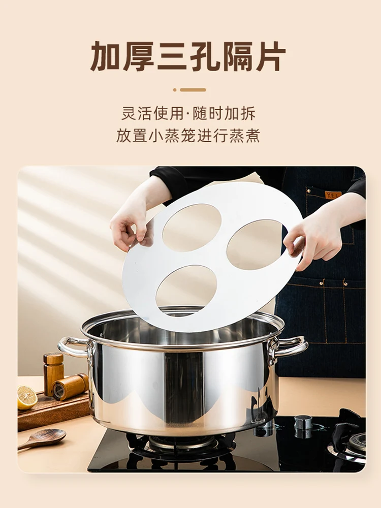 Commercial Steamed Bun Steamer for Desktop with Gas Stove, Perfect for Breakfast Restaurant