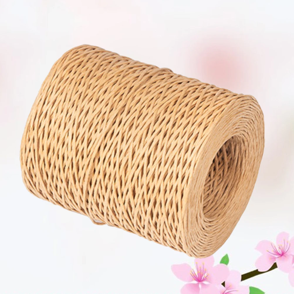 

for Crochet Flowers Bouquet Rope Gift Wrapping Ribbon Party Decoration Craft Brown