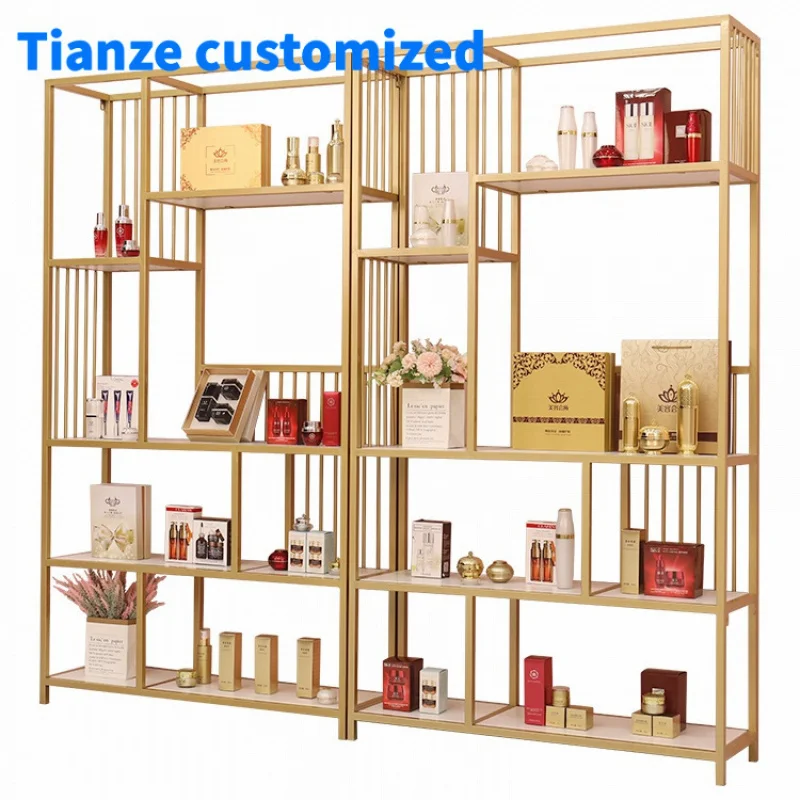 

（customized）Cosmetic Shop Shelves Showcase Supermarket Shopping Shelf Rack Cosmetics Display Showcase Shop Shelving