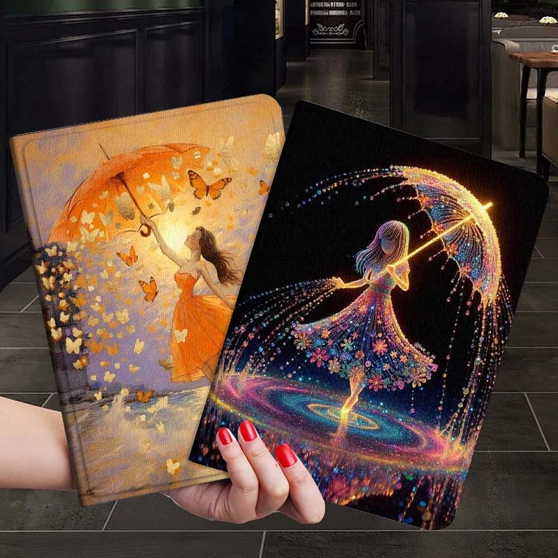

Art Sparkling Color Girl Gift For Xiaoxin Lenovo Tab P12 Extreme Legion Y900 Idea Pro GT 12.1 2025 Foldable Tablet Case