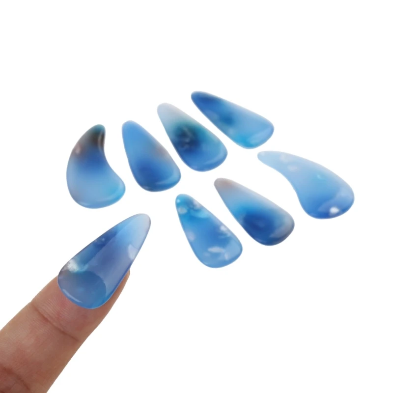 8Pcs Guzheng Finger Picks Musical Instrument Thumb Pick Set Guitar Picks G99D