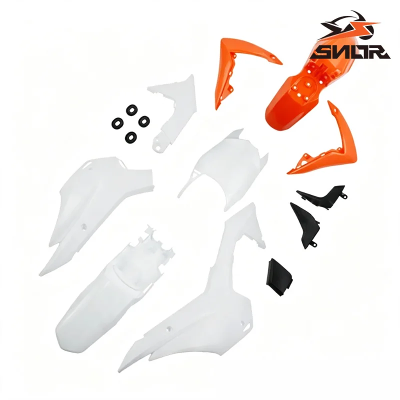 SNOR Dirt Pit Bike Fairing Shell Seat Fuel Tank Cowl ABS Plastic Body Panel For Honda CRF110 2013 Off‑Road