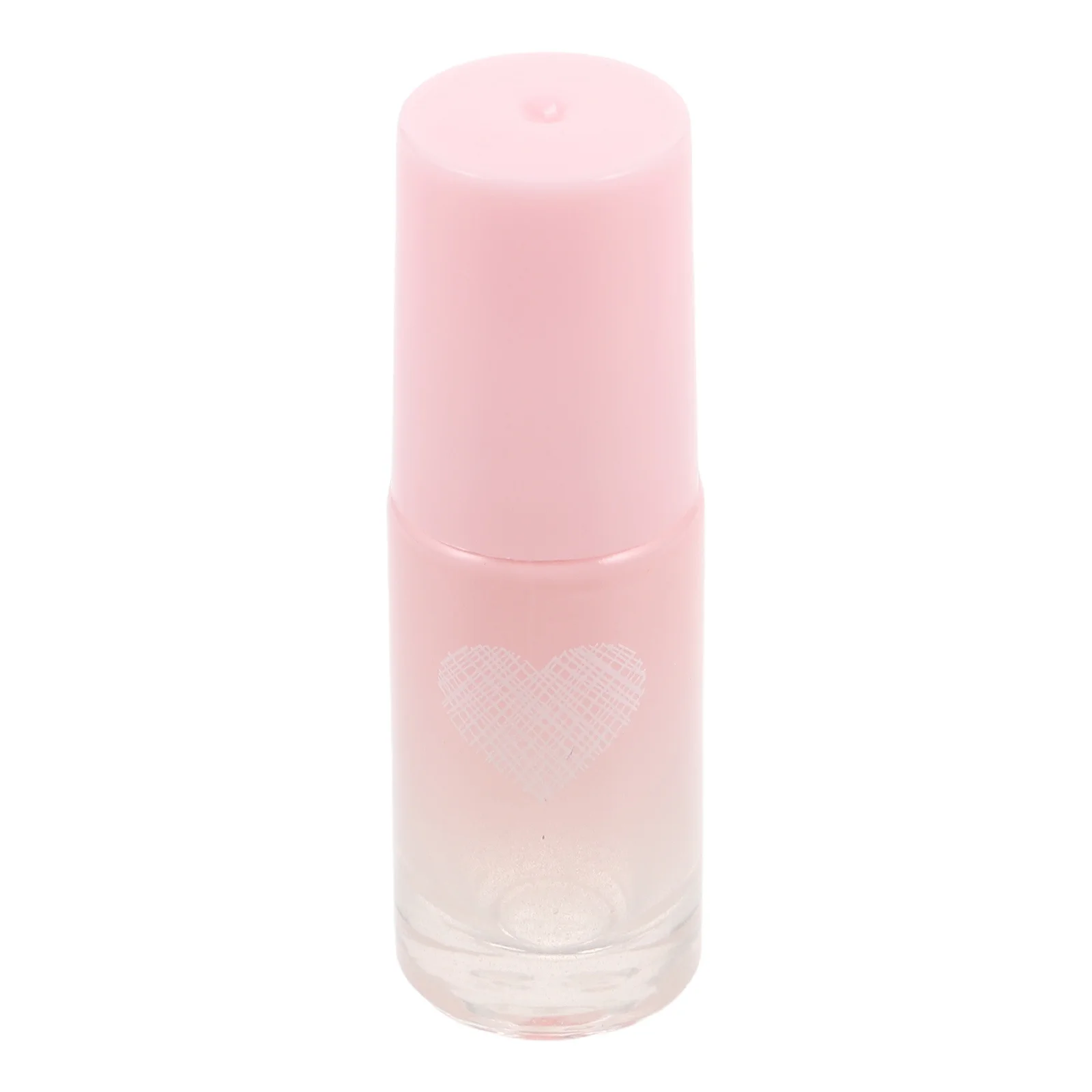 

5Ml Refillable Glass Roller Bottle Heart Pattern Gradient Pink Portable Essential Oil Container Leakproof Perfume Vial For