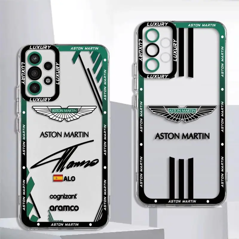 Case for Samsung Galaxy A13 A25 A34 A54 A53 A72 A24 A32 A11 A14 A52 A33 A12 A23 A22 A15 A73 Sports Astons Martins TPU Cover