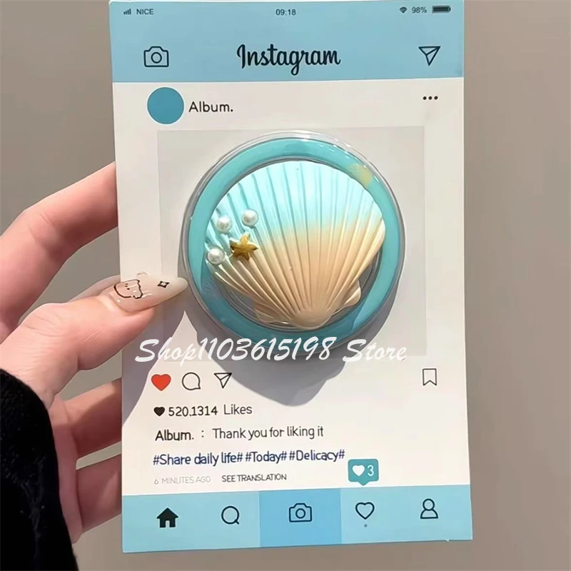 كوريا لطيف ثلاثية الأبعاد نجم البحر قذيفة حامل مغناطيسي الهاتف Griptok قبضة توك حامل هاتف دعم آيفون Magsafe اكسسوارات الذكية توك