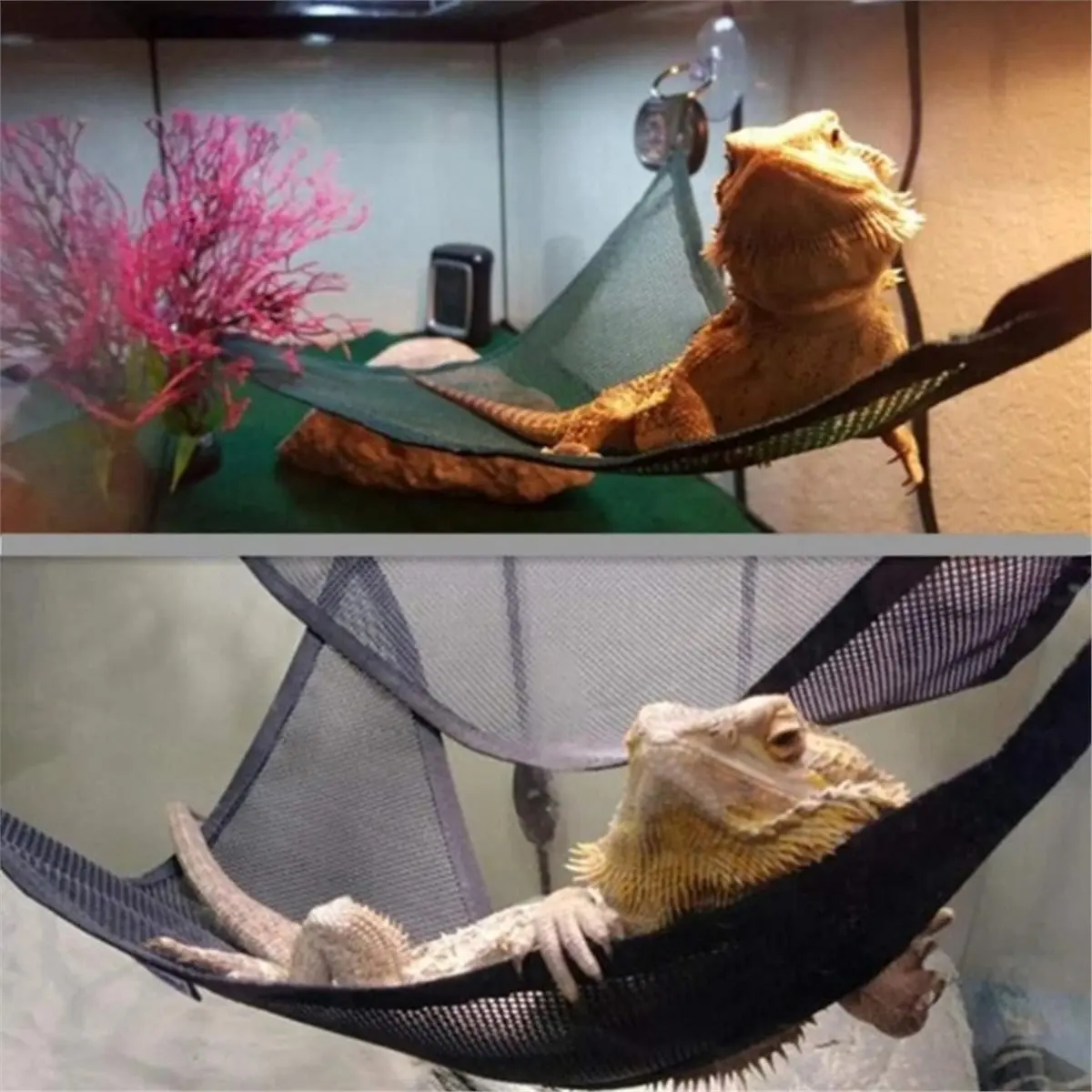 NEW Reptile Hammock Ladder Accessories Set Bearded Anole Geckos Lizards or Snakes Reptile Accessorie 2pack