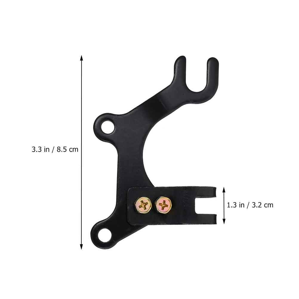 

2Pcs Bike Brake Bracket Black Metal Adjustable Bike Brake Bracket Adapter for Front Rear Wheel Cycling Accessory Frame