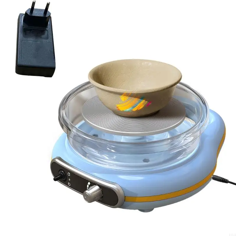 

2025 New Electric Clay Simulating Wheel Three wheeled Juvenile Artists Pace Regulation Low Noise 220V EU Dense and Easy Neat