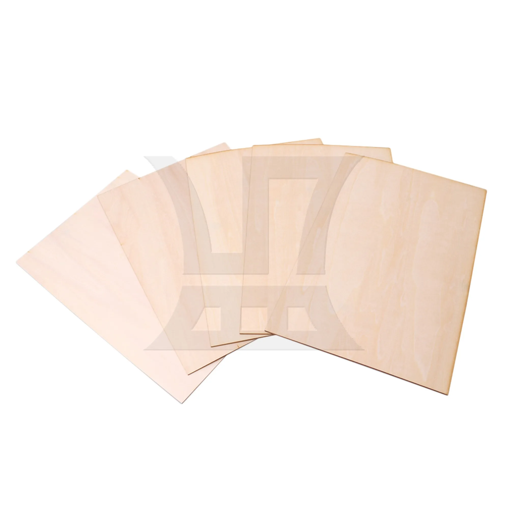 5 x Unpainted Wooden Sheets 300x200x1.5mm for Craft Projects Woodworking