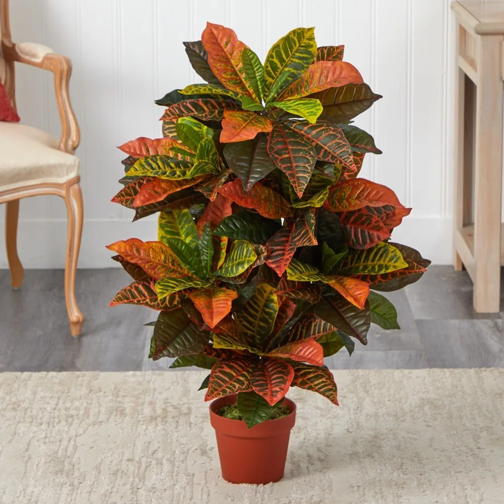 

39” Croton Artificial Plant (Real Touch) Home Office Decor.